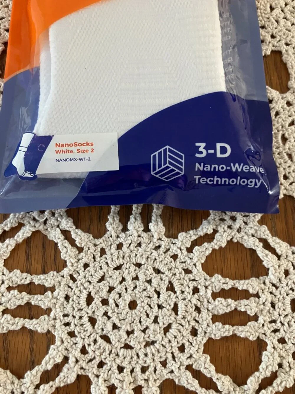New Adult Size 2 White NanoSocks NANOMX-WT-2 – Compression Product